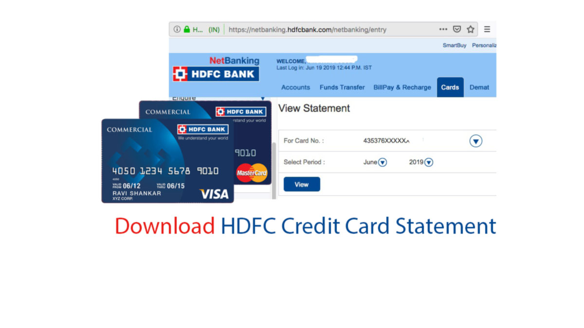 HDFC Credit Card Statement: download online or on mobile ...
