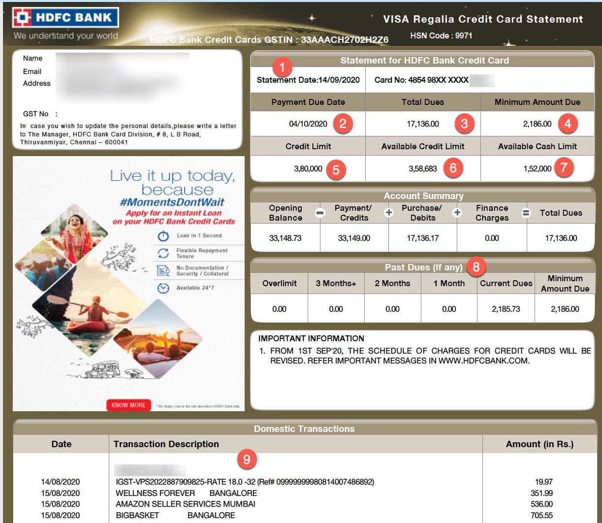 Check Hdfc Cc Statement Credit Card Bill On Mobile App Online