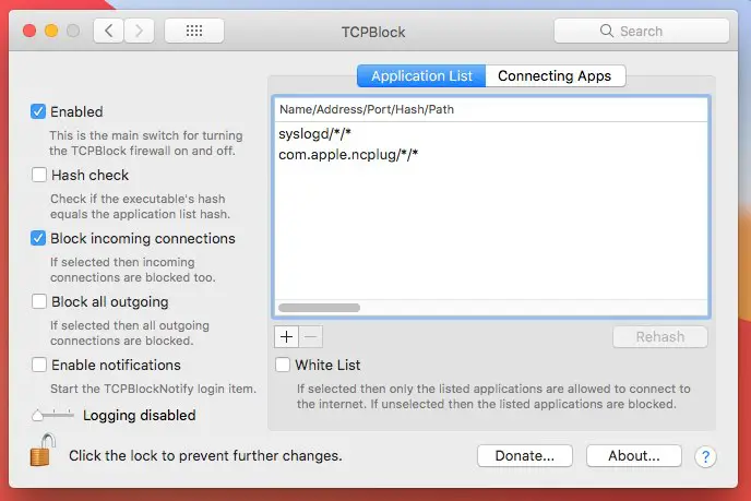 TCPBlock outgoing network traffic on macOS