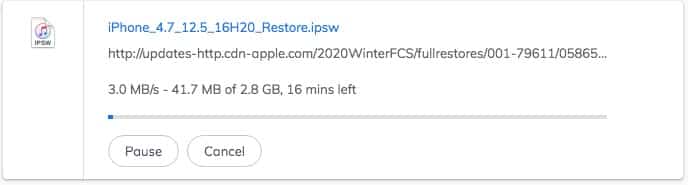 download iOS 12.5 ipsw firmware