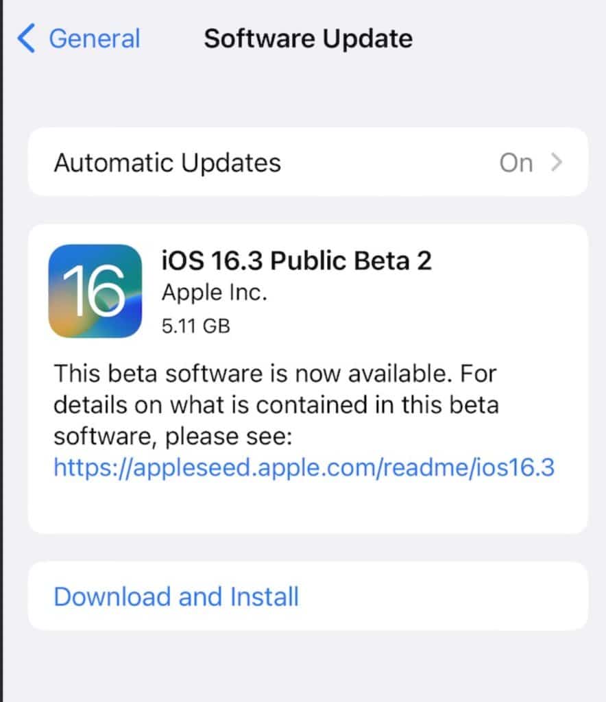 Download iOS 16.3 ipsw