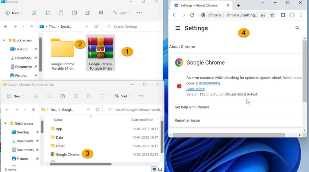 Download Chrome Portable 64 32 bit beta installer