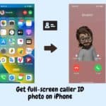 Get full-screen caller ID photo iPhone (iOS)